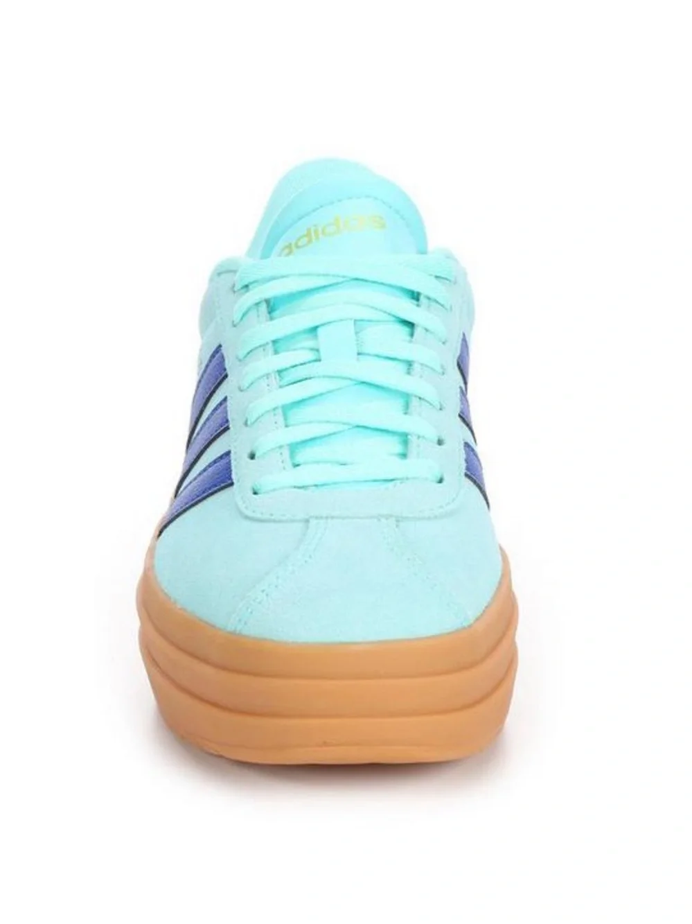 Brand new in box adidas Women's Mint & Royal Blue Platform Sneaker with Gum Sole